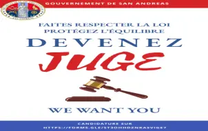 Recrutement Juge