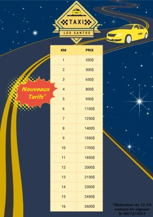 Tarif taxi